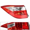 Waltyotur Clear Len Tail Lights Brake Lamp Driver Left Light Red Replacement For 2014-2016 Toyota Corolla 815600275