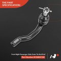 A-premium 6pcs Front Suspension Kit Upper Ball Joint Inner Outer Tie Rod End Compatible With Nissan Frontier 2005-2018