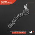 A-premium 6pcs Front Suspension Kit Upper Ball Joint Inner Outer Tie Rod End Compatible With Nissan Frontier 2005-2018
