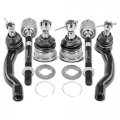 A-premium 6pcs Front Suspension Kit Upper Ball Joint Inner Outer Tie Rod End Compatible With Nissan Frontier 2005-2018 