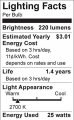 Satco 25g16 Incandescent Globe Light 25w E26 G16 1 2 Clear Bulb Pack Of 6