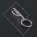 Augoing Keychain Key Ring Clip For Men And Women Universal Key Chain Hook With Quick Release Stainless Steel Car Keyring