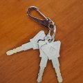 Augoing Keychain Key Ring Clip For Men And Women Universal Key Chain Hook With Quick Release Stainless Steel Car Keyring