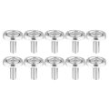 10pcs Fender Washer Bumper M6 Bolts Engine Bay Dress Up Kit Aluminum Silver Tone 