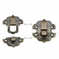 Uxcell Box Latch Small Size Bronze Decorative Hasp Jewelry Cases Catch W Screws 30 Sets