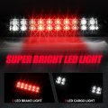Auto Dynasty Dual Row Full Led 3rd Third Tail Brake Light With Cargo Lamp Compatible Ford F150 Lincoln Mark Lt 09-14 Chrome