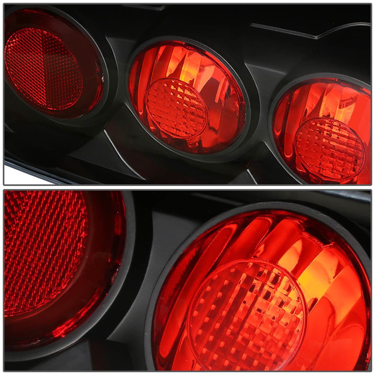 Chevy Silverado Gmt800 2pc Pair Of Chrome Housing Headlight Black Altezza Style Tail Light