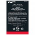 Satco 6pk 6w G25 Globe Filament Led 5000k E26 Base White Dimmable 60w Equiv