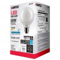 Satco 6pk 6w G25 Globe Filament Led 5000k E26 Base White Dimmable 60w Equiv