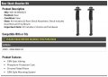 Rear Shock Absorber 2 Piece Kit Compatible With 2000-2006 Bmw X5
