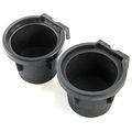 Red Hound Auto 2 Front Center Console Cup Holder Inserts 2014-2019 For Nissan Frontier Liners 