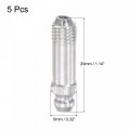 Uxcell Steel Straight Grease Fitting M8 X 1mm Thread Hydraulic Accessories 5pcs