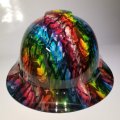 Wet Works Imaging Customized Pyramex Full Brim Jokers On Acid Hard Hat With Ratcheting Suspension 