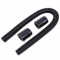 36 Black Stainless Steel Coolant Flexible Radiator Hose Kit With Caps Universal 