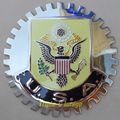 American Seal Eagle Car Grille Badge