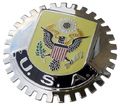 American Seal Eagle Car Grille Badge