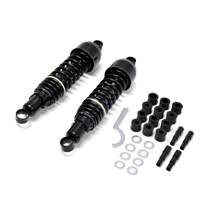Kawasaki Kz400 A B C D S 74-79 325mm Eye Eye Black Rear Shocks By Niche Cycle Supply