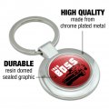 Graphics More Ford Mustang 1969 Boss Keychain Classy Round Chrome Plated Metal