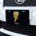 Graphics More Black Adam Lightning Logo Novelty Metal Vanity Tag License Plate