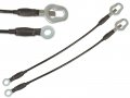 Threemom Pair Tailgate Cable Tail Gate Fits 94-02 Dodge Ram Pickup New Lift Support Strap 