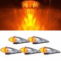Ocpty 5 Pcs Torpedo Cab Marker Lights Chrome Amber For Freightliner 108sd 2012-2017 114sd 122sd 2013-2017 Argosy 1999-2015