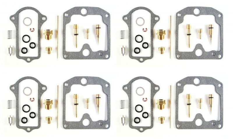 4 Pack Carburetor Rebuild Carb Repair Kit Fit For Gs550 Gs-550 Gs 550 550e Gs550e
