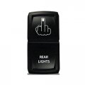 Ch4x4 Rocker Switch V2 Rear Lights Symbol Red Led
