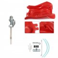 Gxywady Motorcycle Plastic Gas Fuel Tank With Petcock Replacement For Honda Fourtrax300 Trx300 1993-2000 Red