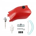 Gxywady Motorcycle Plastic Gas Fuel Tank With Petcock Replacement For Honda Fourtrax300 Trx300 1993-2000 Red