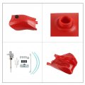 Gxywady Motorcycle Plastic Gas Fuel Tank With Petcock Replacement For Honda Fourtrax300 Trx300 1993-2000 Red
