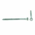 Prime-line Hex Lag Screws 5 In X 8 A307 Grade A Hot Dip Galvanized Steel 10 Pack