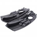 Newyall Pack Of 2 Left And Right Glossy Black Abs Front Bumper Lower Fog Light Cover Grill Grilles Insert