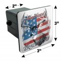 Deer Usa Flag American Traditions Hunting Tow Trailer Hitch Cover Plug Insert
