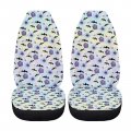 Hechitok Tombstone Bats Car Seat Covers Halloween Full Set Front And Rear Interior Accessories Of Women Men Universal Fit Most