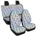 Hechitok Tombstone Bats Car Seat Covers Halloween Full Set Front And Rear Interior Accessories Of Women Men Universal Fit Most