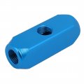 Uxcell 1 4 Pt Thread 5 Ports 2 Way Air Hose Inline Aluminum Manifold Splitter Block