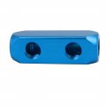 Uxcell 1 4 Pt Thread 5 Ports 2 Way Air Hose Inline Aluminum Manifold Splitter Block