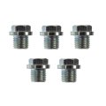 Oil Drain Plug For Subaru Outback 2014 2025 5 Piece Set Silver Steel M16 1 50 Thread Replacement 16321 And 16370 