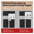 Generator Interlock Plate Kit Control Horizontal Electrical Compatible With 150a 200a Panel 1a 1 4in For Usage Of Portable