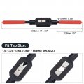 Uxcell 2pcs Adjustable Tap Wrench Handle For 1 4 -3 Unc Unf Metric M5-m20s Screw Tap Holder Reamer Hand Tapping Tool Machinist