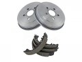 Rear Brake Drum And Shoe Kit Compatible With 2003-2008 Toyota Corolla From 03 00 2003 