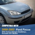 Fo2503171 Factory Style Halogen Headlight Lamp Compatible With Ford Focus 2000-2002 Passenger Right Side Chrome Housing