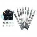 Set Of 8 Glow Plugs Plug Relay For Ford F250 F350 F450 F550 Excursion Diesel F81z-12b533-ac F4tz-12a342-a F4tz12a342ba Dy861