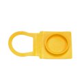 Engine Coolant Cap For Jeep Tj Wrangler 1999 2006 Yellow Plastic Flip Top Snap On Attachment 40 Millimeters Diameter 