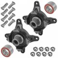 Caltric Front Left And Right Wheel Hub With Bearing Hardware Compatible Polaris Ranger 425 2004