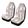Yettasbin Cute Bunny Front Car Seat Cover Non-slip Stain Water Resistant Breathable Protector Universal Fits Suv Auto Cars