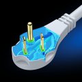 Maximm Flat Plug Extension Cord 4 Ft With Slim Space-saving Design Low Profile White 2 Pack 
