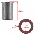 Caltric Rear Suspension Fork Bushings Compatible With Arctic Cat 3304-359