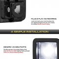 Vipmotoz Oe-style License Plate Light Tag Lamp Housing Assembly Replacement For 2015-2020 Ford F150 Pickup Truck Driver