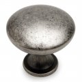 Cosmas 5 Pack 5305wn Weathered Nickel Traditional Round Solid Cabinet Hardware Knob 1-1 4 Diameter 
